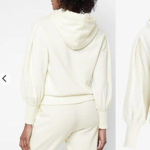 Balloon Sleeve Drawstring Tassel Hooded Sweatshirt - Brand New